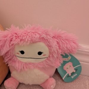 Squishmallows Pink and White Stuffed Animal